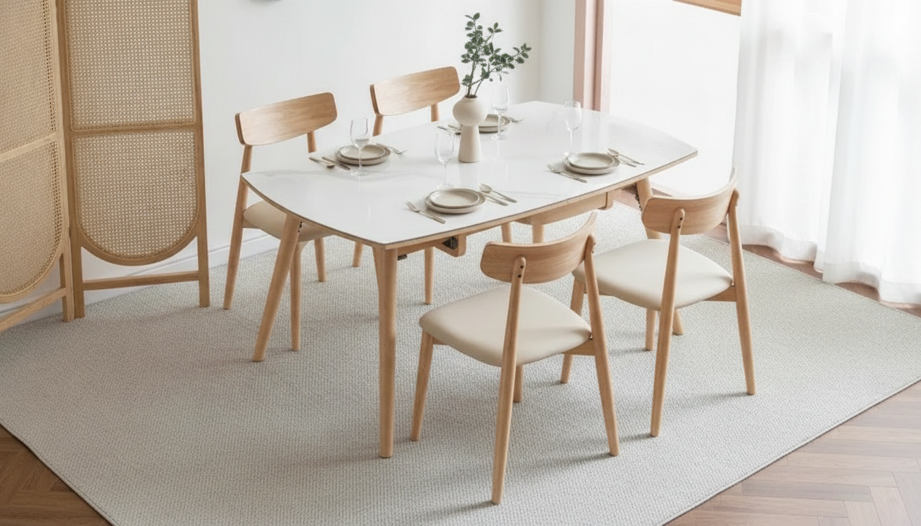 Expandable Nordic Dining Table for 6: Minimalist Guide