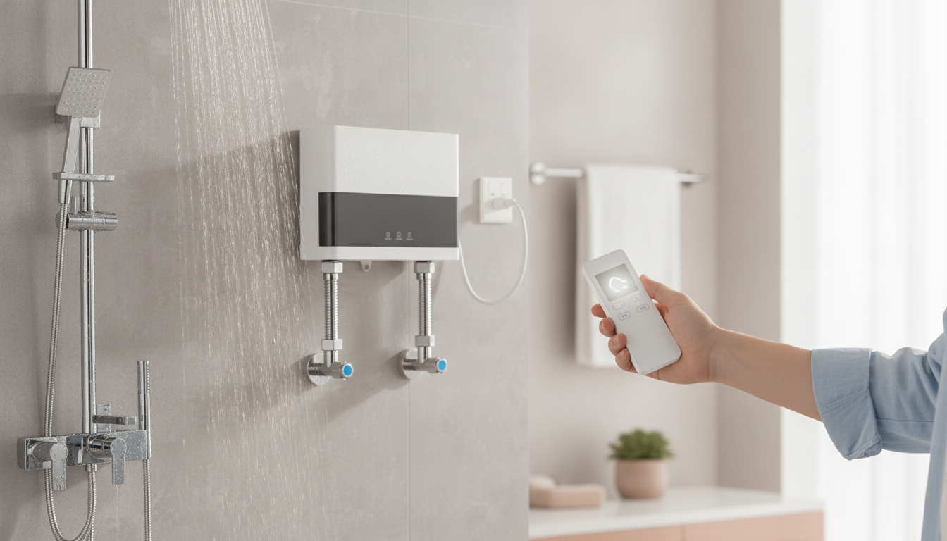 Instant Electric Water Heater Remote Control Guide