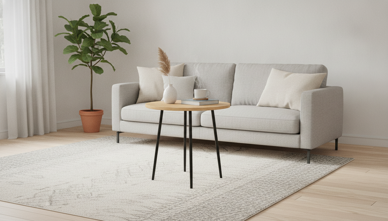 Nordic Minimalist Round Side Table: Fit, Style, Place