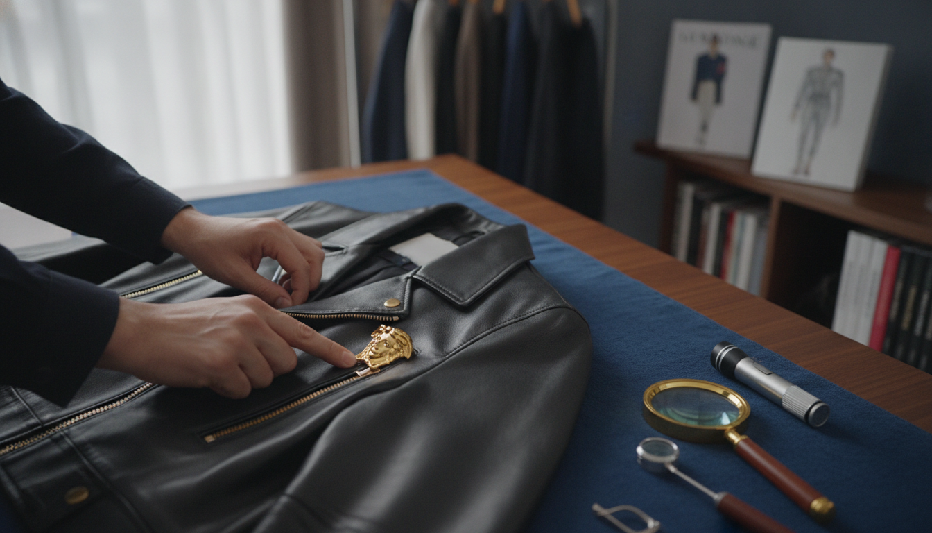 Authenticate a Versace Jacket: Labels, Stitching, Hardware
