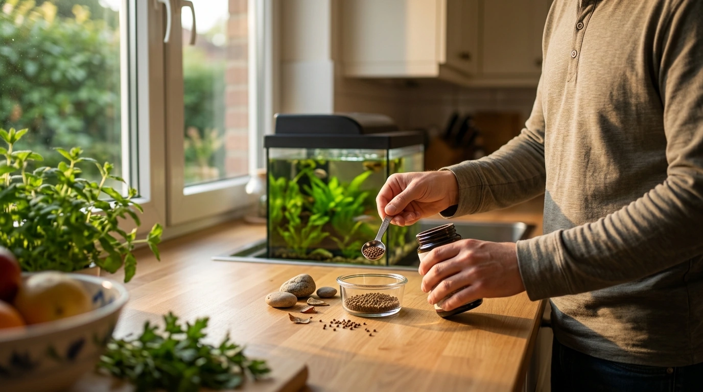 Daily Fish Feeding: Perfect Portions in 60 Seconds