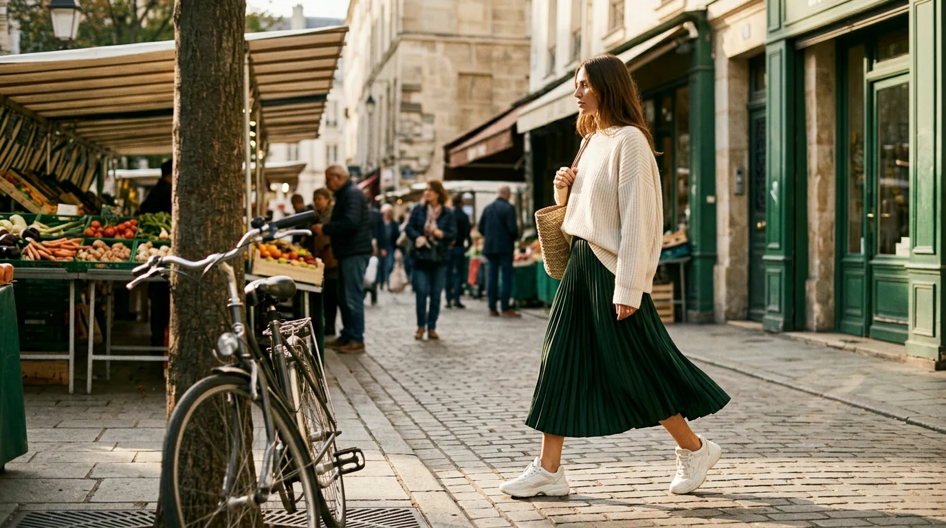 How to Wear Pleated Midi Skirts with a Modern Twist