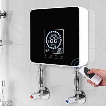 110V vs 220V Wall Instant Water Heater: LCD + Remote